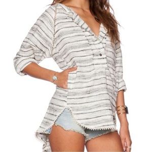 FREE PEOPLE Hideaway Tweed Henley